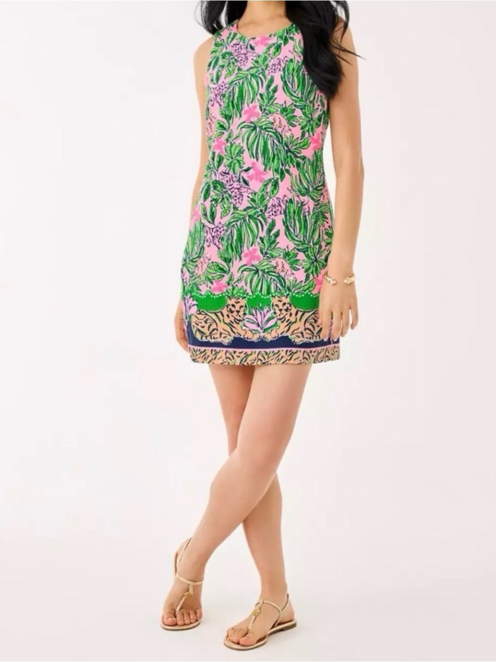 NWT Lilly Pulitzer 14 Edita Shift Dress “Conch Shell Pink Roaring With Joy”